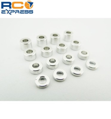 Hot Racing M3 Aluminum Standoff Spacer Set (4x)(1.5-2.5-3.5-4.5mm) SPC3004