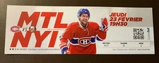 New York Islanders 2017 NHL ticket stub vs Montreal Canadiens