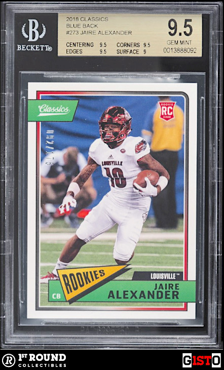 Jaire Alexander Panini Classics #273 Blue Back