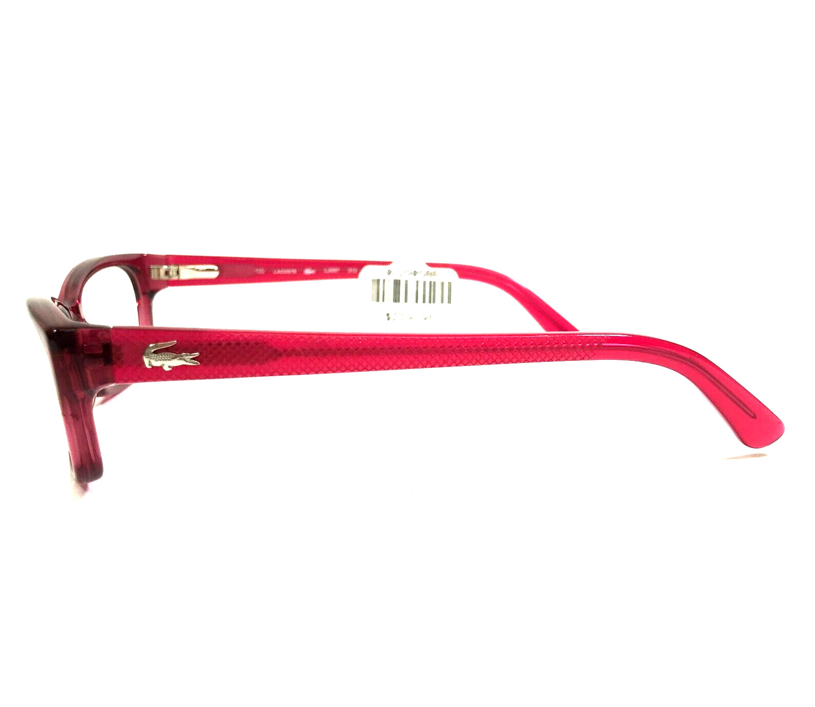 Lacoste Eyeglasses Frames L2687 513 Clear Pink Cat Eye Gold Logos 52-16-135 thumbnail 6