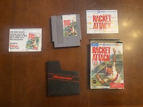 Racket Attack NES WITH BOX AND MANUAL, COMPLETE