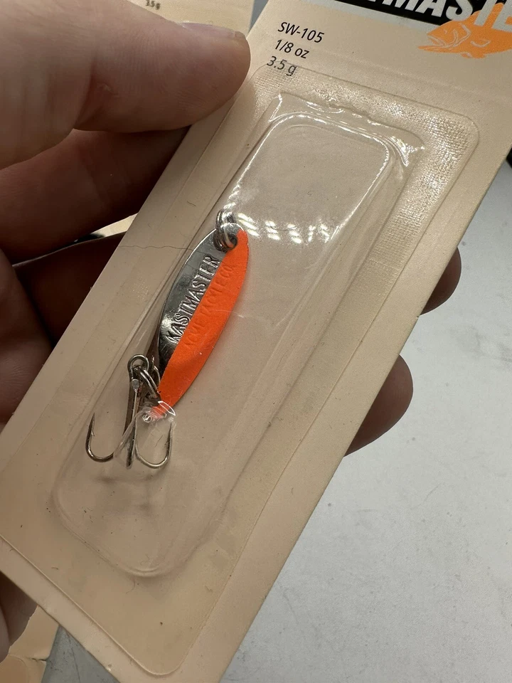 3 señuelos acme kastmaster plantillas cuchara jigging fundición 1/8 oz cromo fluorescente cuerda Foto 2 de 3