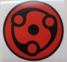 Eternal Mangekyo Sharingan Naruto Madara Vinyl Decal Windows/Laptop Waterproof