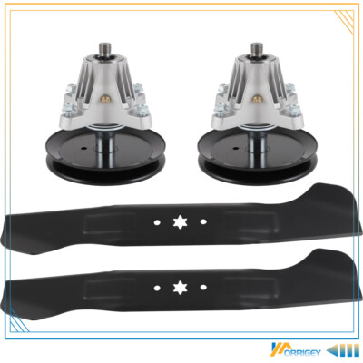 46'' Deck Spindle Blade Kit fits MTD Lt46 LX46 Deck 918-06977A 742-04244A