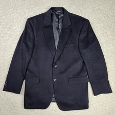 Men's Jos. A. Bank Gordon 100 Cashmere Sport Coat Blazer 42 Reg Navy Blue