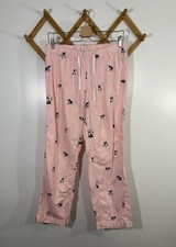 J Crew Pajama Pants French Bulldog 100 Cotton Flannel Small