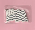 Old Glory American Flag 1 Troy Oz.  .999 Silver Art Bar Sunshine Minting Sealed
