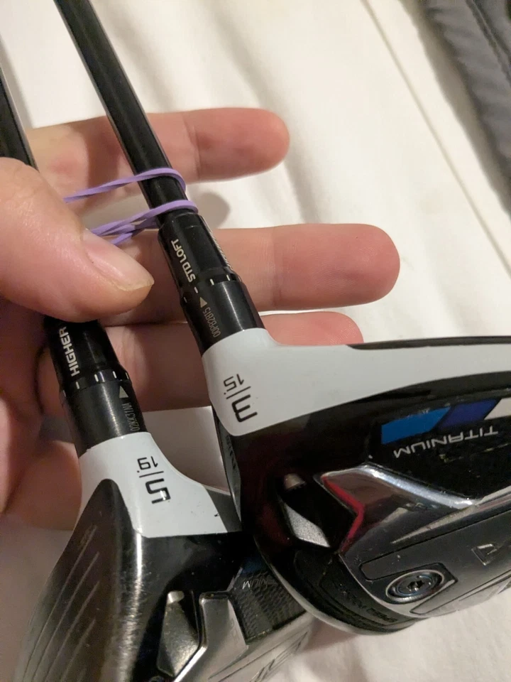 Righty Taylormade Sim Titanium wood set.3,5 wood.15,19.diamana limited stiff 75 - Image 2 of 4