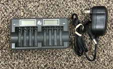 Pearstone AA-8LCD4 Hour Battery Charger w/ LCD Display for 8 AA / AAA Batteries