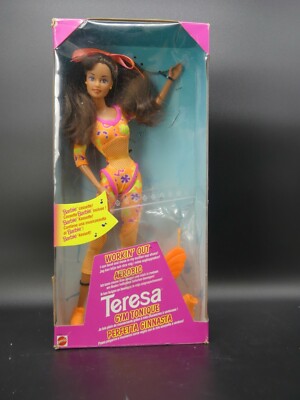 Barbie Mattel Working Out  17318 Collector Teresa Aerobic    1996 mint 