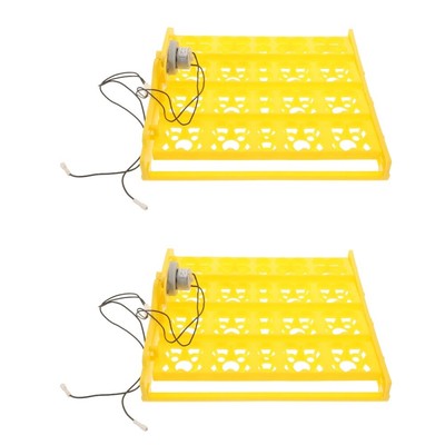  2 PCS Eierablage Inkubator Eierdrehtray Automatisches Inkubator-Eierdrehtray
