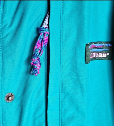 LL Bean 90's Teal And Purple Winter Ski Bomber Jacket Women's Thinsulate 3M - Picture 4 of 14