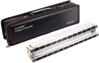 East top 48 Group Chord Harmonica Key of C with Case Upgrade Chord Harmonica New