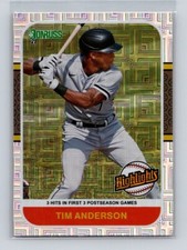 2021 Donruss #HI7 Highlights Vector Tim Anderson Chicago White Sox
