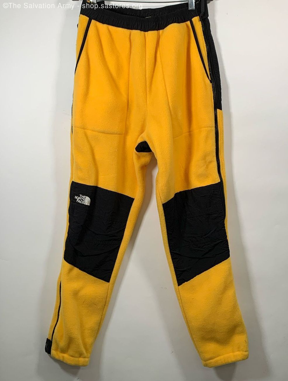 The North Face Men's Yellow/Black Elastic Waist Full Side Zip Snow