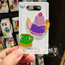 2025 Authentic Shanghai Disney Pin Tangled Rapunzel Pascal Teapot Badges New