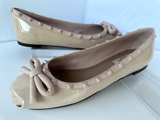 New Valentino Garavani Women's Shoes Ballerina Flats Size 39.5 Rose Leather