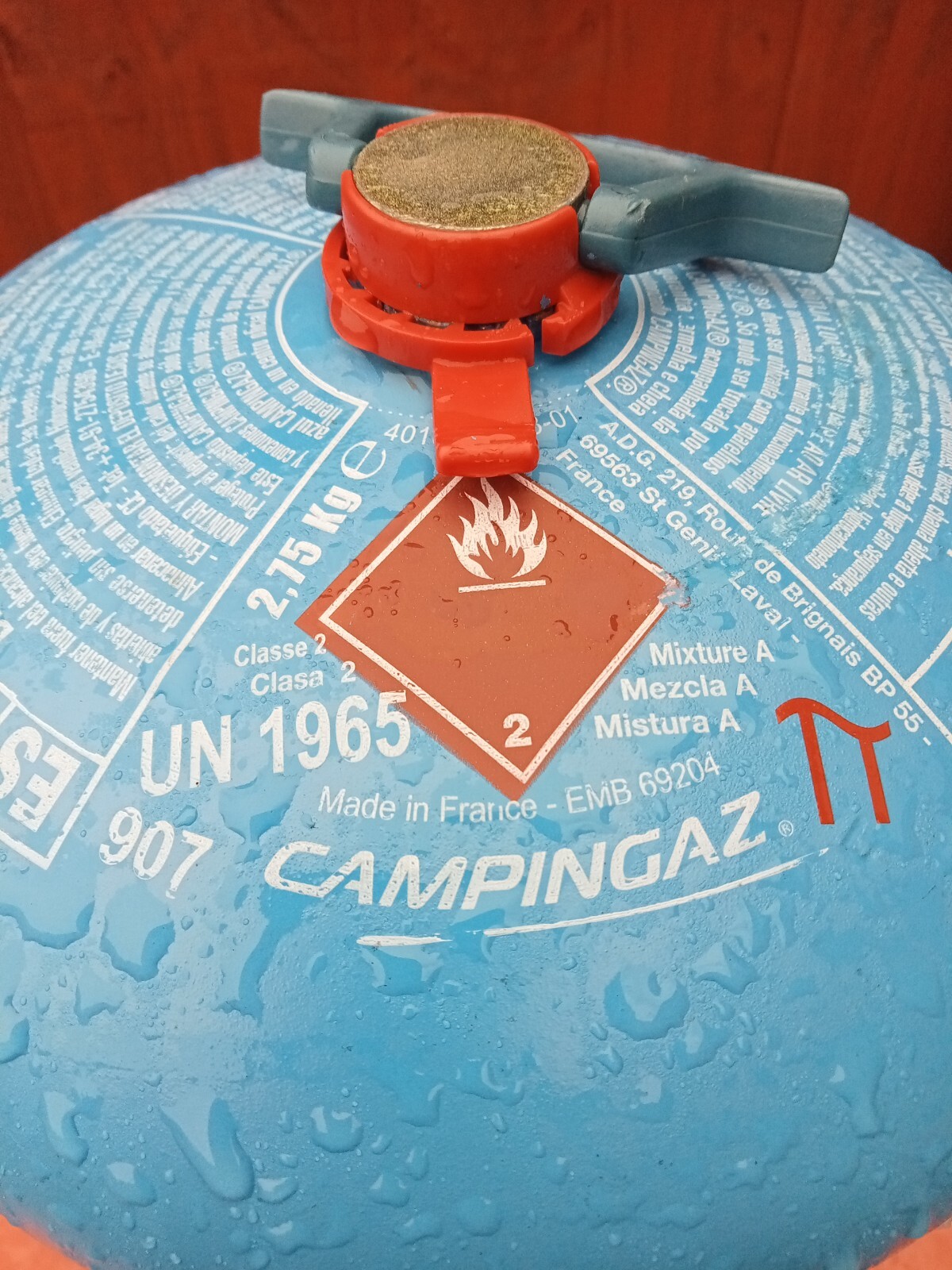 Full Campingaz 907 Gas Bottle. Free UK Delivery. VW Motorhomes, Cooking