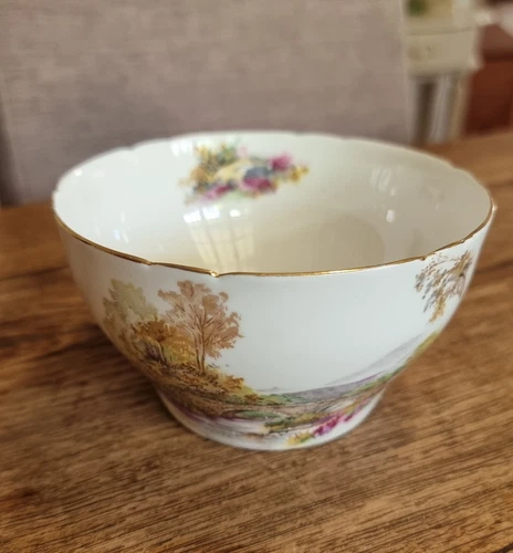 Shelley "Heather" Fine Bone China Sugar Bowl. England. Numbered.