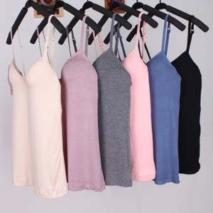 v neck cami built in bra