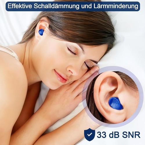 Ohrstöpsel Zum Schlafen, Wiederverwendbare Silikon Ohrstöpsel, Ohrenstöpsel - Bild 2 von 6
