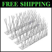 Stainless Steel Bird Spikes - Easy Install, 24.91ft Coverage