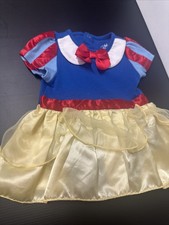 Disney Store Baby Snow White Costume Dress Bodysuit 6-12 Months Organic Cotton