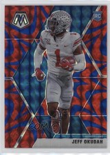 2020 Panini Mosaic Rookies Reactive Blue Mosaic Prizm Jeff Okudah #243 1p2e