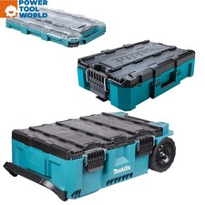 Makita 3 Piece MAKTRAK Rolling Tool Chest, Medium Box & Medium Organiser Set