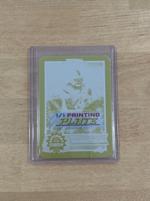 Eric Singleton Jr 2025 Leaf Football Nation 1/1 Printing Plate