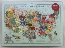 Galison USA State Flowers Puzzle 1000 Piece Brand New FREE SHIPPING