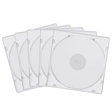 20 Pack 5.2mm CD Case Slim Single Super Clear PP Poly Plastic CD DVD R CDR Ca...
