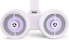 Pyle Dual Waterproof Off-Road Speakers - 6.5" 200W 2-Way Marine Wakeboard Tower