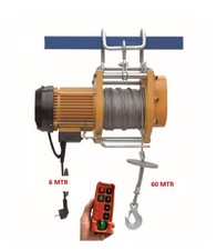 Elektrische Hubwinde 250 kg / 551 lb 230 V 60 m Stahlseil Funk 15 m/min IP54
