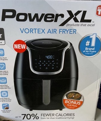 Power XL Vortex Air Fryer Pro Plus 7-Quart, Black, 1700W