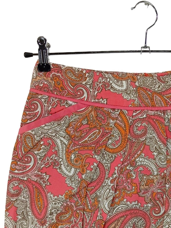 H&M Jupe taille haute Dames Jupe T EU 38 rose-orange clair-blanc - Photo 3/4