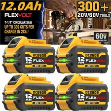 2-4 Pack 12.0AH Battery For DEWALT DCB609-2 20V 60V MAX FLEXVOLT Lithium DCB612