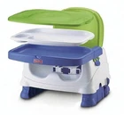 Fisher-Price Toddler Booster Seat Healthy Care Deluxe Blue Adjustable Baby Chair