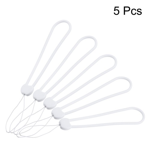 5Pcs Cordon de Poignet, Bracelet en Silicone Lanière de Poignet Blanc - Photo 3/6