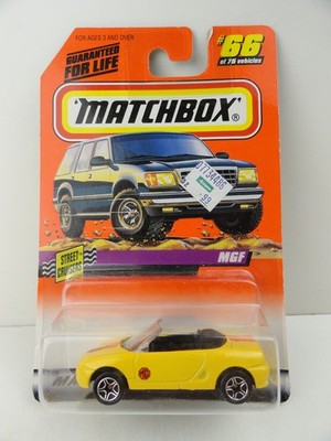 1998 Matchbox #66 MGF (Yellow)