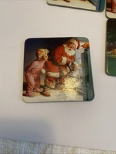 Vintage Coca Cola Santa Claus Cork Back Coast...