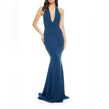 NWT Anthropologie Dress The Population Camden Peacock Blue Size XXS Dress