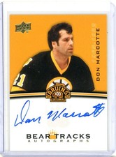 2023-24 Upper Deck Boston Bruins Centennial Bear Tracks - Don Marcotte AUTO