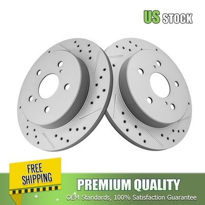 Rear Drilled Disc Brake Rotors for Avalon Venza Camry ES350 NX200t ES250