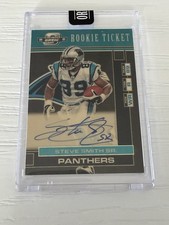 2021 Contenders Optic Rookie Ticket Steve Smith Sr. Auto 1/1 Panthers Gold Vinyl