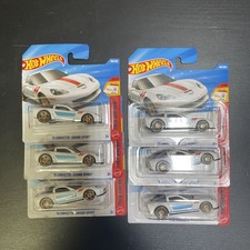 Lot of 6 Hot Wheels '11 Corvette Grand Sport White 189/250 Diecast Car - NEW