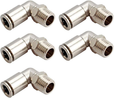 Brass BPL Push to Connect Air Fittings Elbow 3/8'' Tube OD X 1/8'' NPT Male 90° De