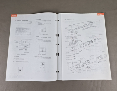 Sony Microphone C-55P Service Manual D-2532 | eBay