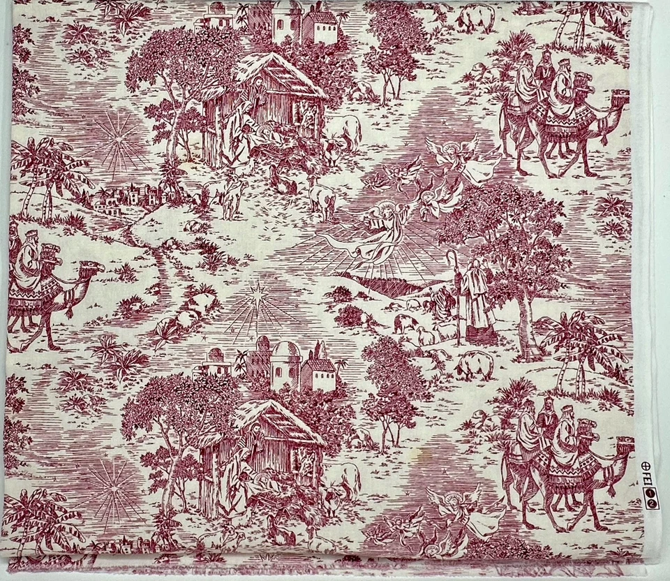 Belén de Navidad Daisy Kingdom de colección #1661 2,125 yardas x 45" Foto 3 de 4