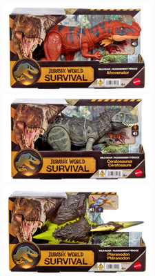Jurassic World Survival 3-Pack: Ceratosaurus, Afrovenator